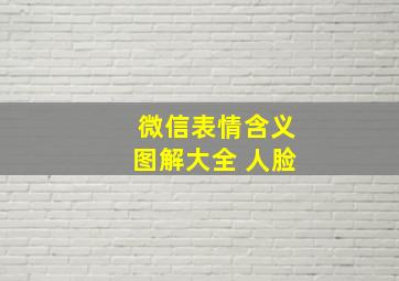 微信表情含义图解大全 人脸